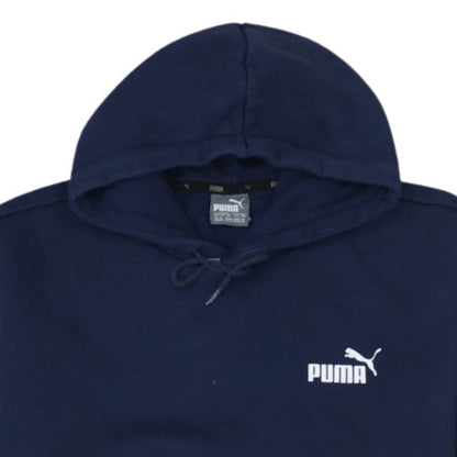 Additional view of Puma Men's Navy Blue Pullover Hoodie, size M, Logo Design