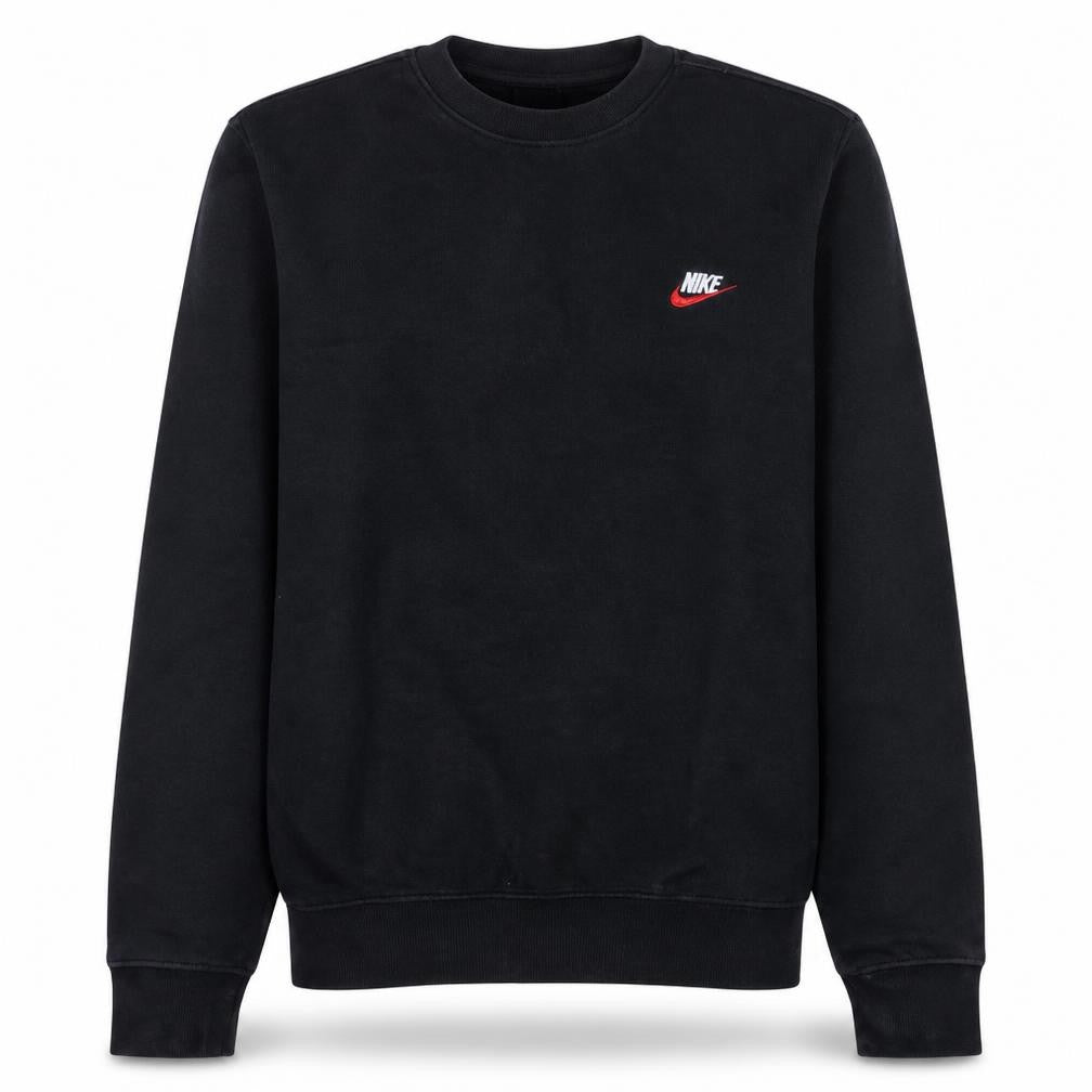 Nike Men's Black Small Pullover Sweatshirt Crew Neck Fleece