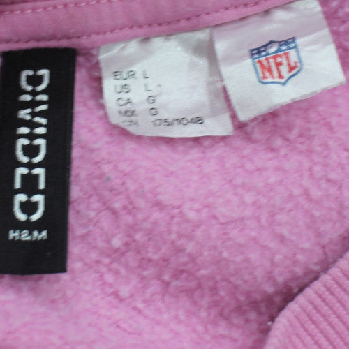 H&M Divided Women Pink Giants Graphic Pullover Sweatshirt L