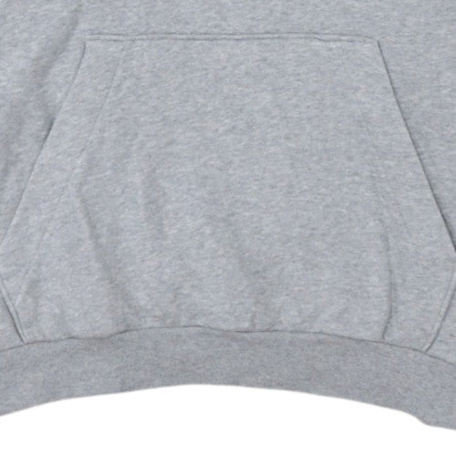 Adidas Men's Grey Pullover Hoodie Size L Regular Fit Fleece