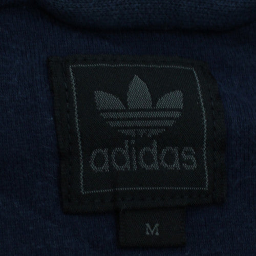 Adidas Men's Blue Full Zip Hoodie Size M Fleece Sportswear