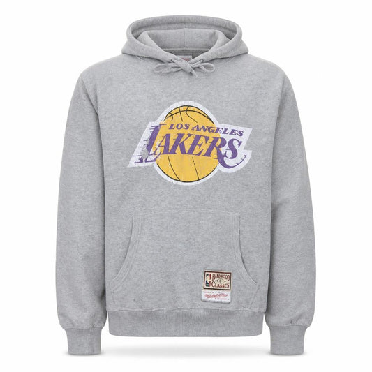 Mitchell & Ness Men’s Grey Los Angeles Lakers Pullover Hoodie M