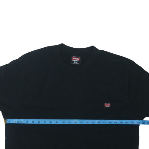 Wrangler Workwear Men's Black XL Cotton Crew Neck T-Shirt