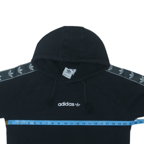 Adidas Men's Black Pullover Hoodie Medium Fleece Sportswear