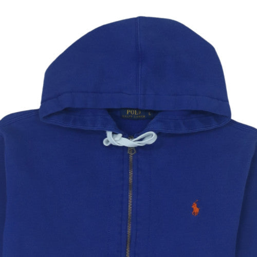 Ralph Lauren Men's Blue Full Zip Hoodie Size L