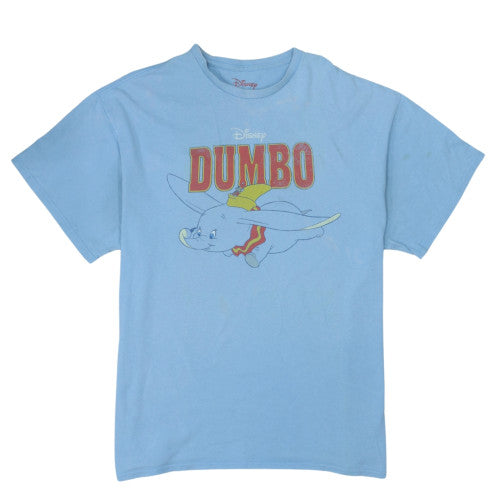Disney Dumbo Blue Crew Neck Cotton Men's XL T-Shirt