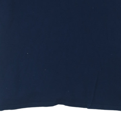 Disney Mickey Mouse Men's Navy Blue XL Cotton Graphic T-Shirt