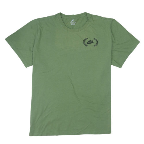 Nike Men's Green XXL Graphic Crew Neck Cotton T-Shirt