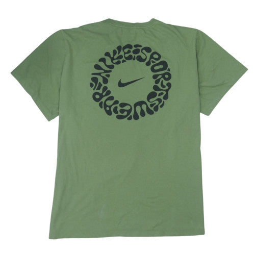 Nike Men's Green XXL Graphic Crew Neck Cotton T-Shirt