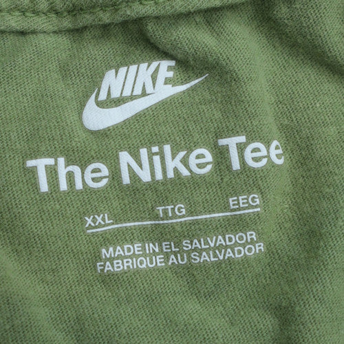 Nike Men's Green XXL Graphic Crew Neck Cotton T-Shirt