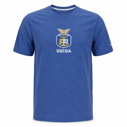 Champion Men's Blue USCGA Graphic Athletic T-Shirt Size L