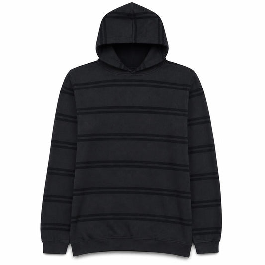 Quiksilver Men's Black Striped 1/4 Zip Pullover Hoodie M