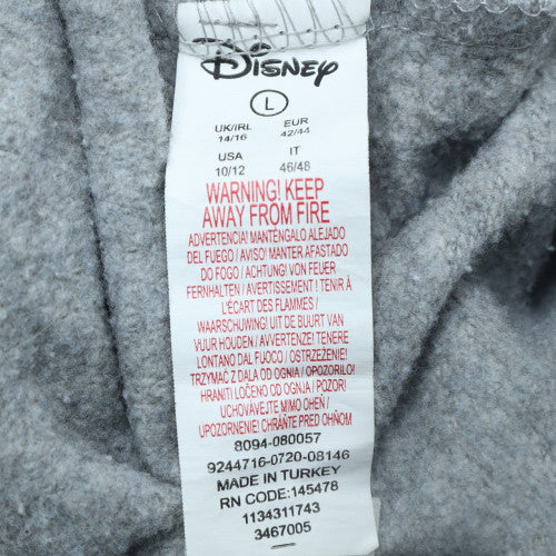Disney Women Grey Lilo & Stitch Pullover Sweatshirt Size L