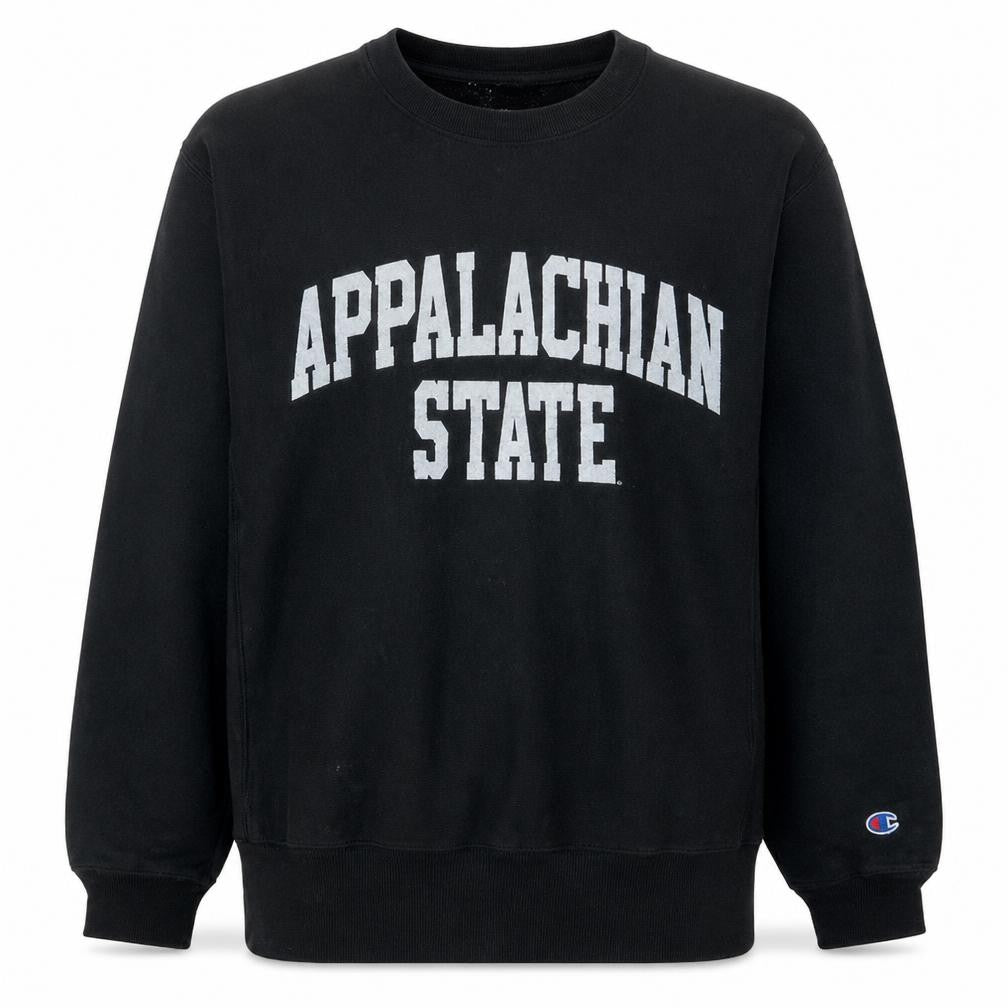 Champion Men's Black Medium Pullover Sweatshirt Appalachian State