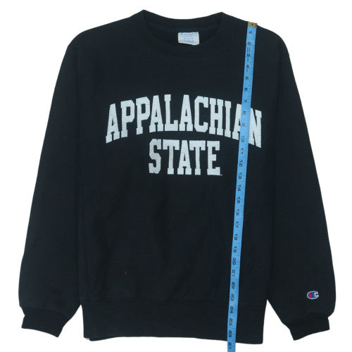Champion Men's Black Medium Pullover Sweatshirt Appalachian State