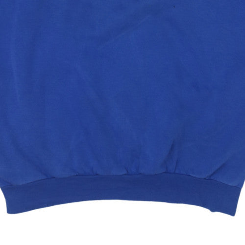 Calvin Klein Jeans Men's Blue XXL Crew Neck Sweatshirt Logo Embroidered