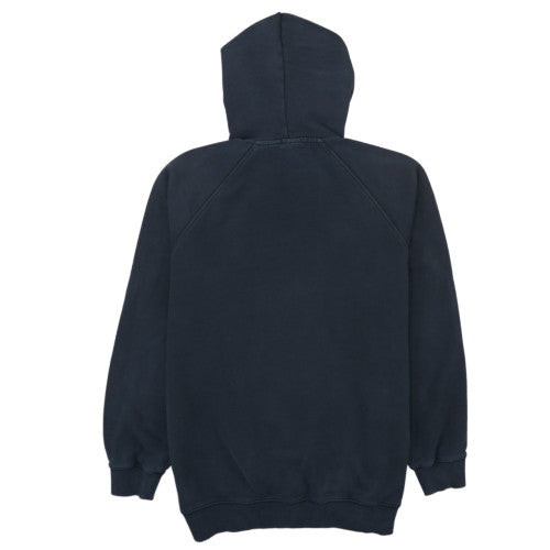 Napapijri Men's Black Pullover Hoodie Large Relaxed Fit Outdoor Style