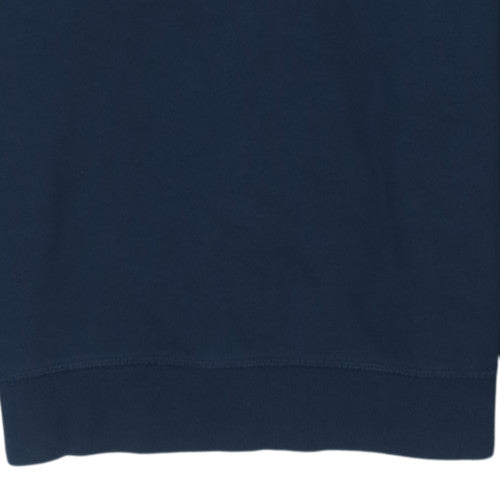Tommy Hilfiger Men’s Blue Logo Tape Crew Neck Sweatshirt M