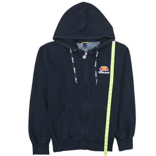 Ellesse Men's Black Full Zip Hoodie XL Fleece Logo Sweatshirt