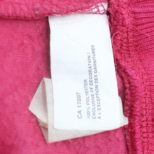 GAP Kids Pink Pullover Hoodie Women Teens Size 14-16 Logo Design