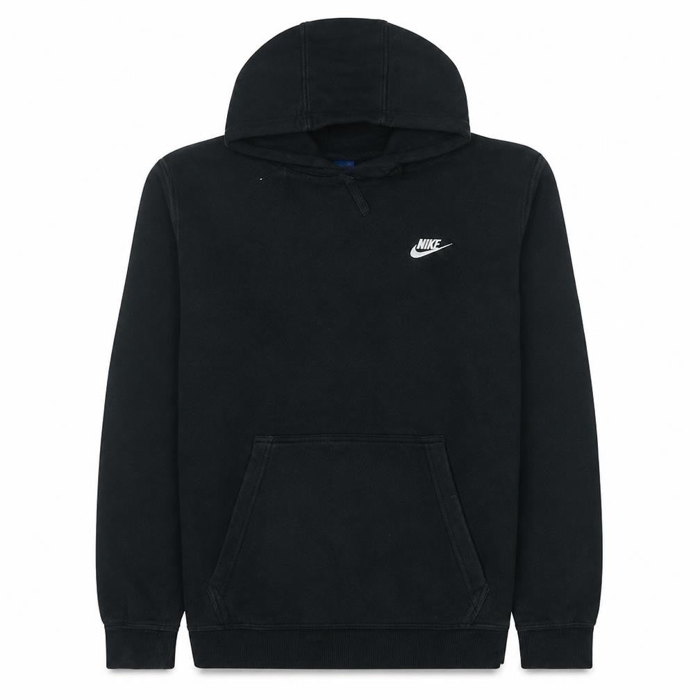 Nike Mens Black Pullover Hoodie L Regular Fit Fleece Sportswear