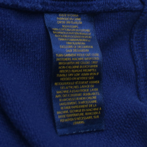 Ralph Lauren Teens Blue Full Zip Hoodie Medium 10-12 Cotton