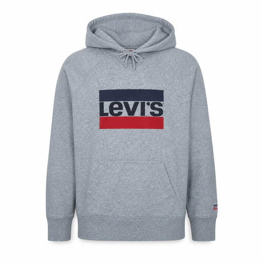 Levi's Men's Grey Pullover Logo Hoodie Size S Regular Fit