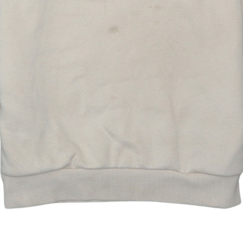 Fila Men's Beige Pullover Hoodie Size S Cotton Blend Regular Fit