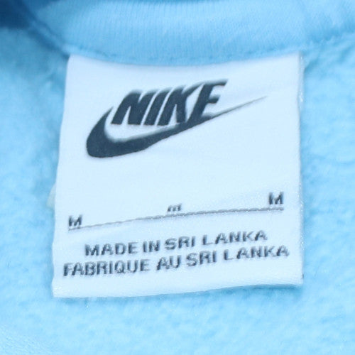 Nike Men's Blue Pullover Hoodie M Regular Fleece Sportswear