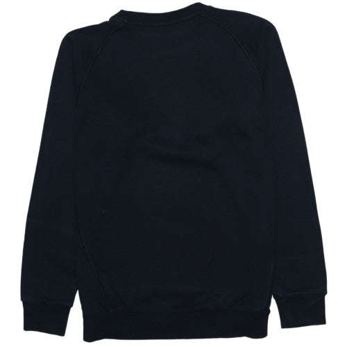 Adidas Boys Black Cotton Crew Neck Sweatshirt 13-14 Years Essentials