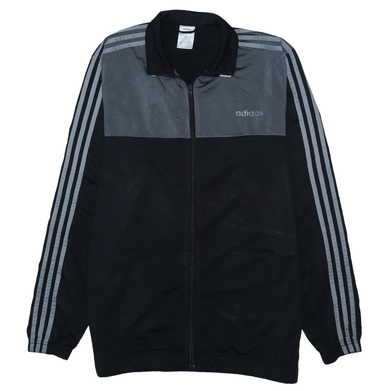 Adidas Mens Black 4XL Full Zip Sweatshirt Jacket