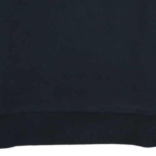 Calvin Klein Men's Black Cotton Logo Crew Neck Sweatshirt M