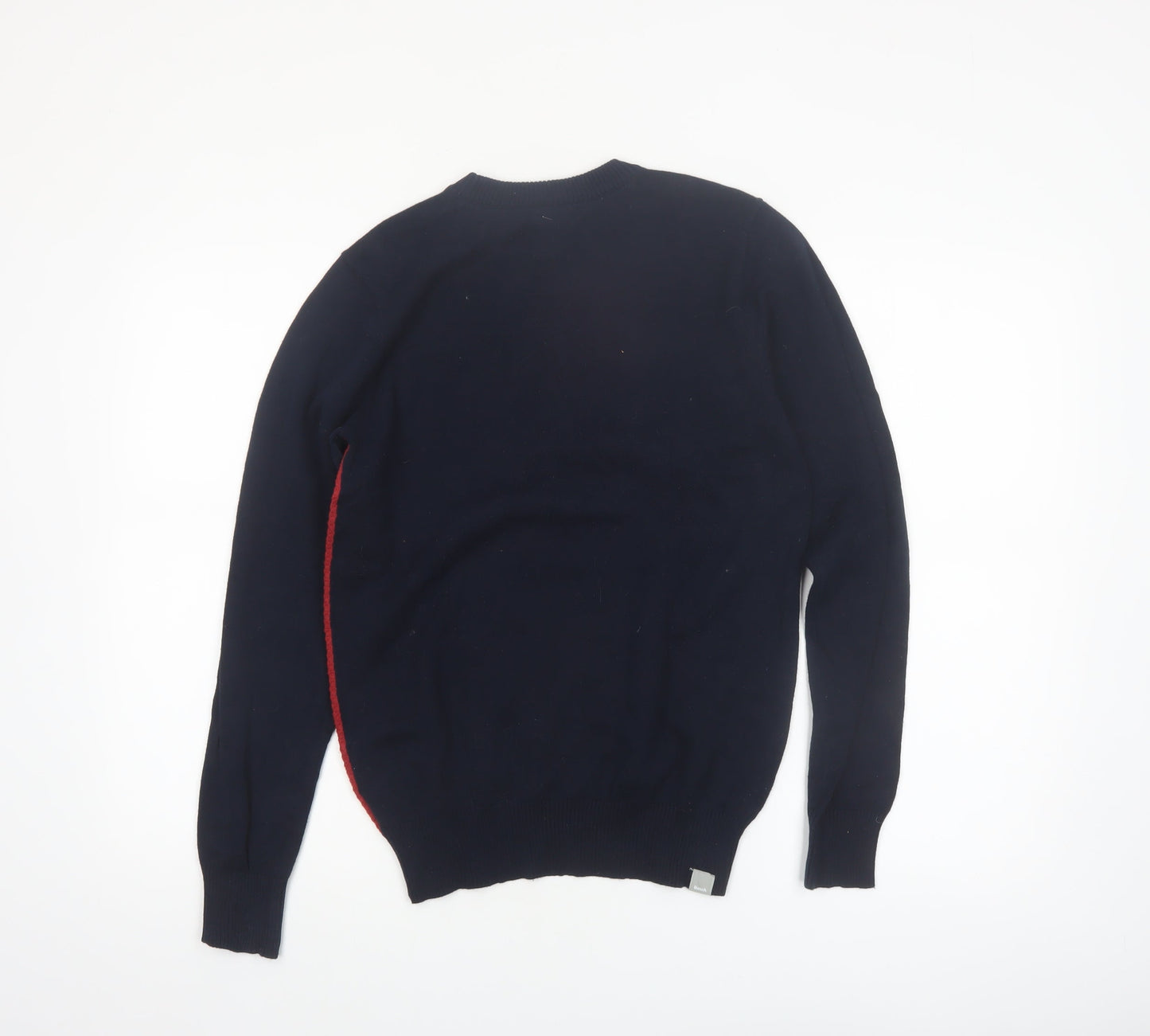 Bench Boys Red & Navy Crew Neck Cotton Pullover Jumper 13-14 Years