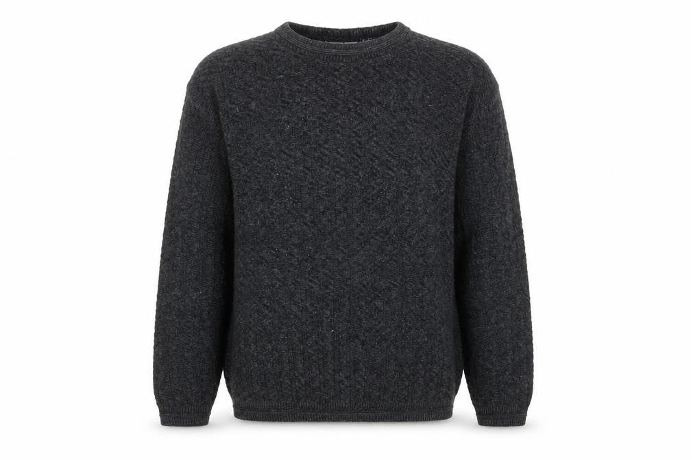 Bill Blass Mens Grey Knit Cotton Pullover Jumper Size L
