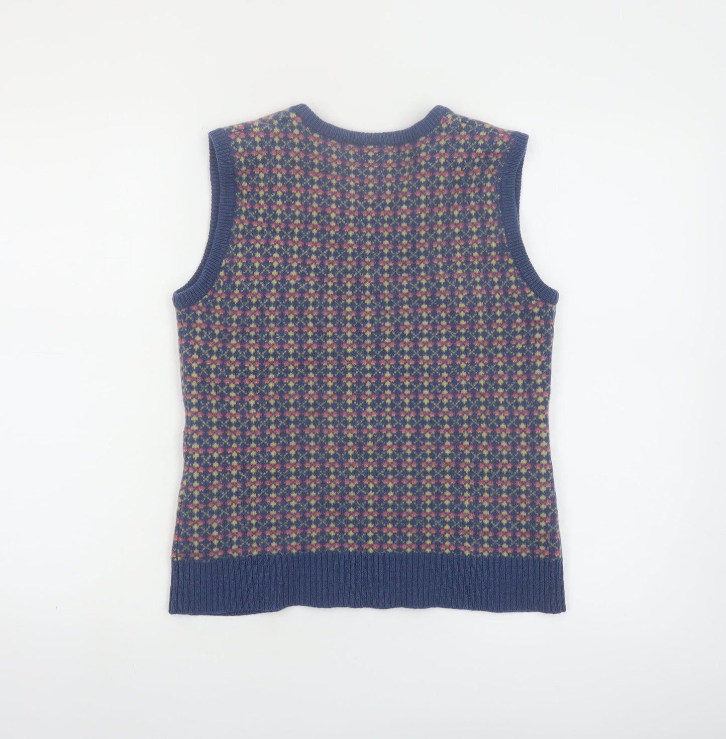 Whistles Women's Multicoloured Fair Isle Wool Sleeveless Vest Size 4