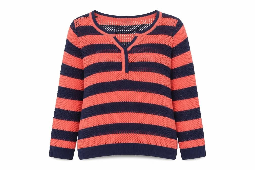 Great Northwest Indigo Women's Multicoloured M Open-Knit Pullover Jumper