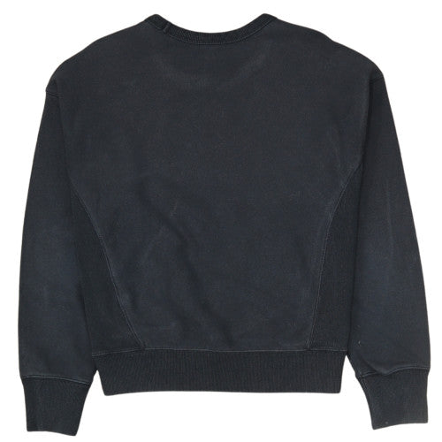 Champion Womens Black Small Crew Neck Reverse Weave Sweatshirt