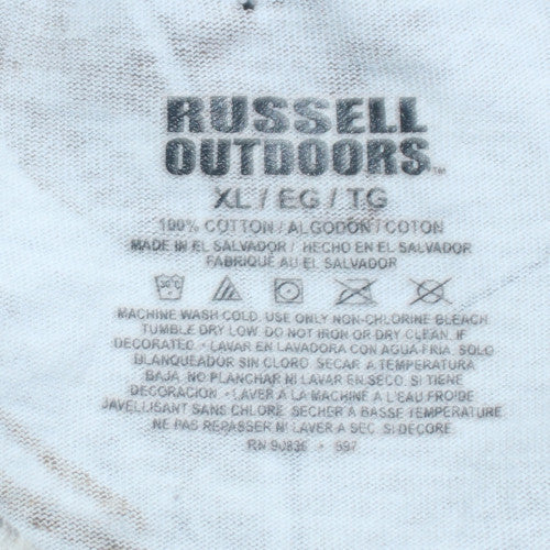Russell Outdoors Men's XL Brown Camouflage Long Sleeve T-Shirt