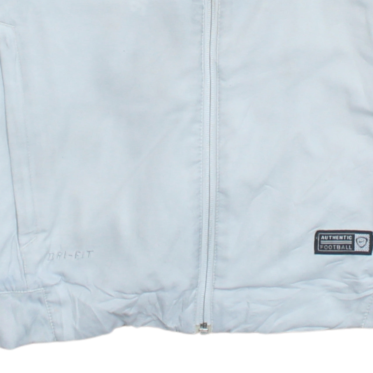 Nike PSG Men's White Track Jacket Small Dri-Fit Full Zip Football Top