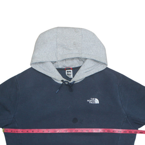 The North Face Men's Blue XL Pullover Hoodie Fleece Logo Sweatshirt
