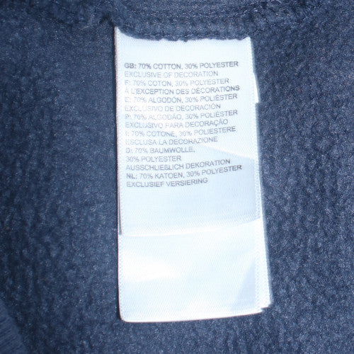 The North Face Men's Blue XL Pullover Hoodie Fleece Logo Sweatshirt