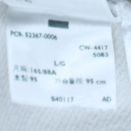 Levi's Women's White Pullover Hoodie Size L Logo Print Cotton Blend