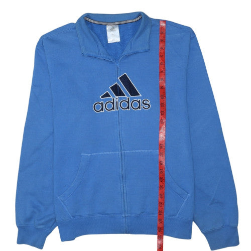 Adidas Men’s Blue XL Full Zip Track Jacket Cotton Blend
