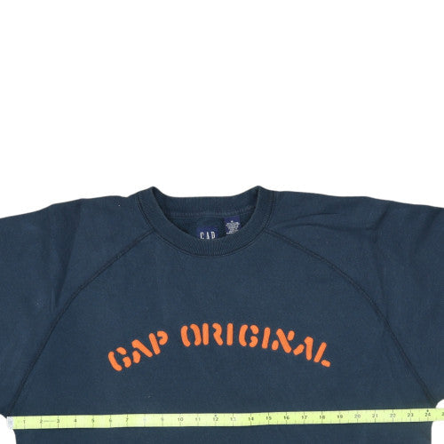 GAP Men's Blue Logo Pullover Sweatshirt Size M Crew Neck