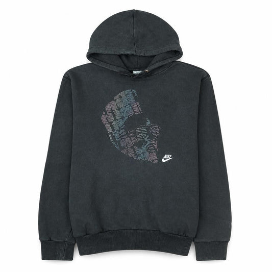 Nike Men's Black Pullover Hoodie M Graphic Print Sportswear