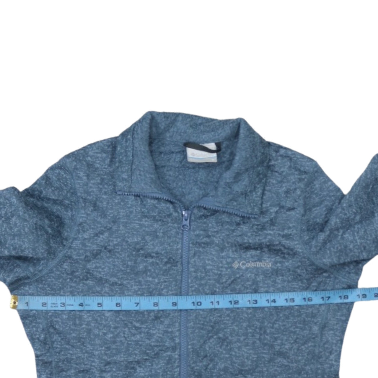 Columbia Womens Blue Full Zip Fleece Jacket Size M Outdoor Casual
