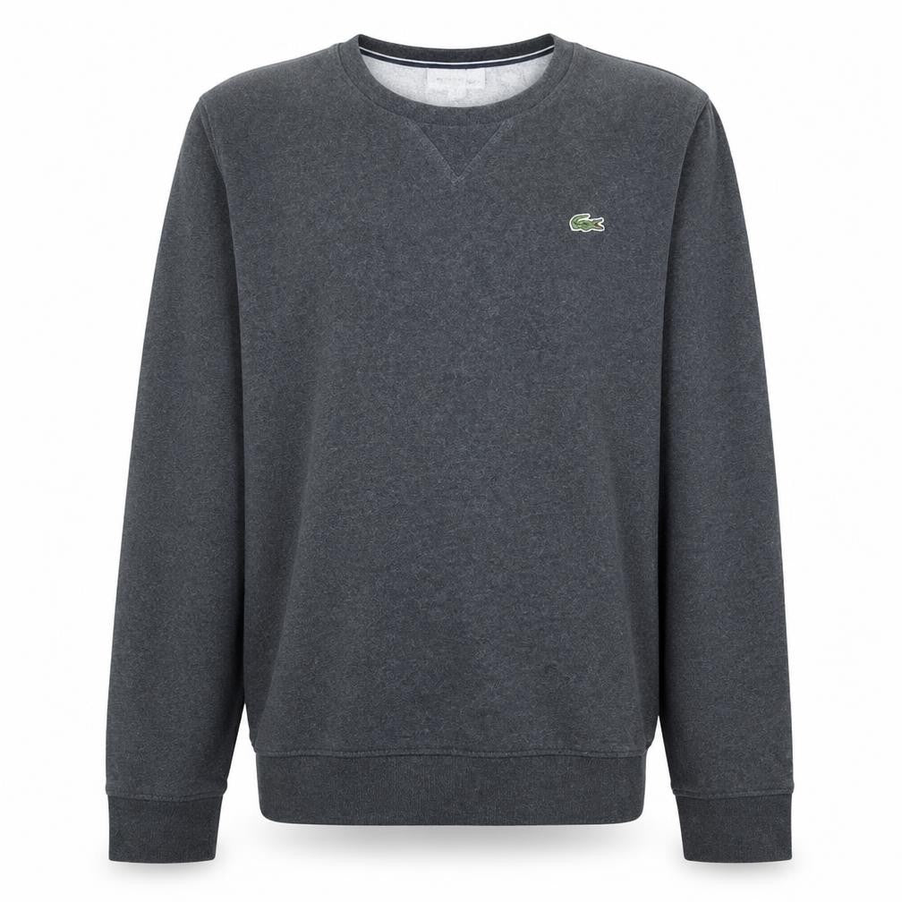 Lacoste Sport Men's Grey Cotton Blend Crew Neck Sweatshirt M