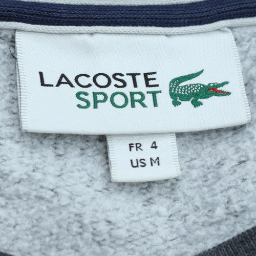 Lacoste Sport Men's Grey Cotton Blend Crew Neck Sweatshirt M