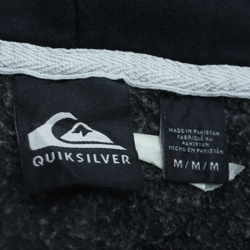 Quiksilver Men’s Grey Full Zip Hoodie Size M Regular Fit Surf Style