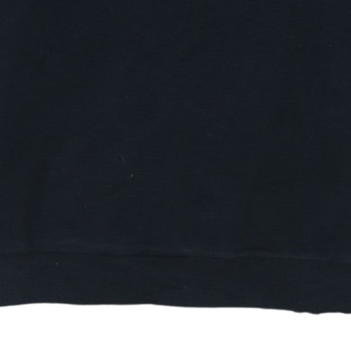 Under Armour Mens Black Small Crew Neck Sweatshirt ColdGear Loose Fit